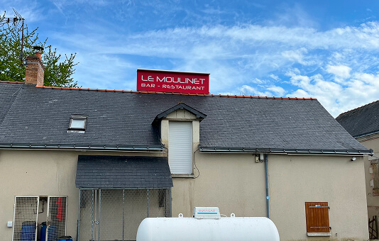 Terrasse apres nettoyage haute pression à Graçay